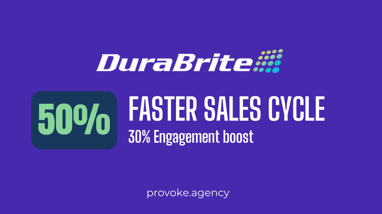 Case Study: 50% Faster Sales Cycles + 30% Engagement Boost For DuraBrite’s Niche Lighting Outreach